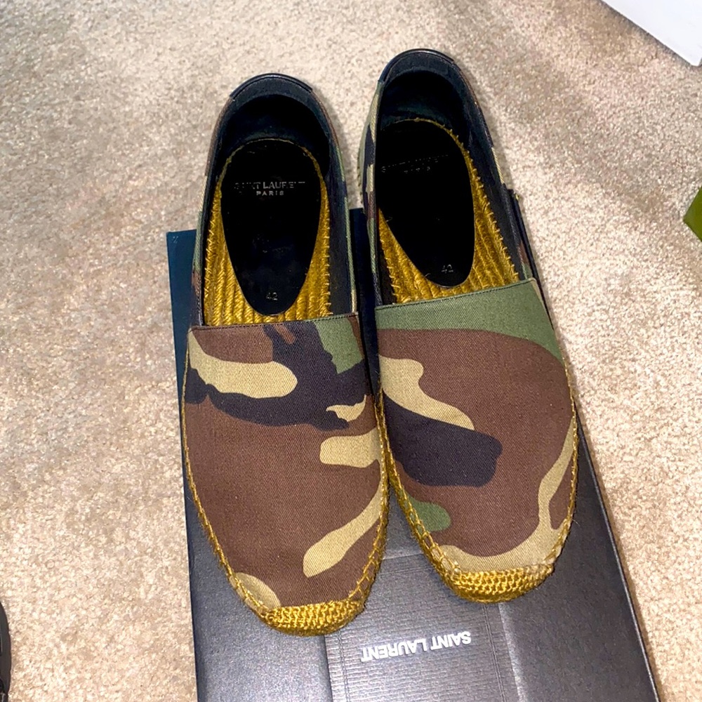 Saint Laurent Camo Espadrilles